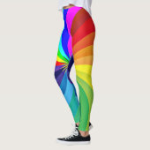 Regenboogkleurige Mandala-46556 Leggings (Links)