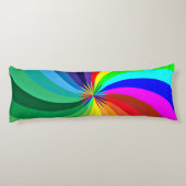 Regenboogkleurige Mandala-46556 Lichaamskussen (Achterkant)