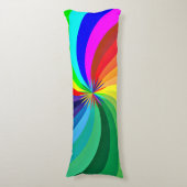 Regenboogkleurige Mandala-46556 Lichaamskussen (Voorkant Verticaal)