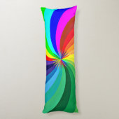 Regenboogkleurige Mandala-46556 Lichaamskussen (Achterkant (Verticaal))