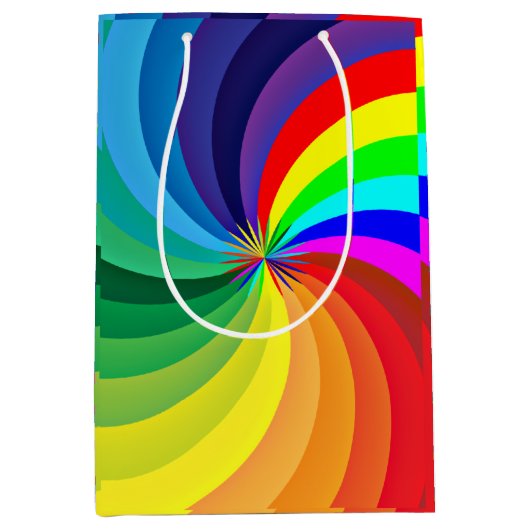 Regenboogkleurige Mandala-46556 Medium Cadeauzakje (Voorkant)
