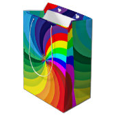 Regenboogkleurige Mandala-46556 Medium Cadeauzakje (Achterkant Gekanteld)
