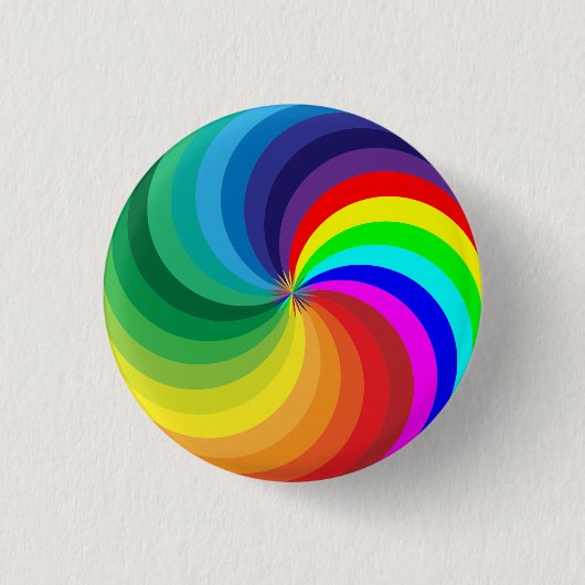 Regenboogkleurige Mandala-46556 Ronde Button 3,2 Cm (Voorkant)