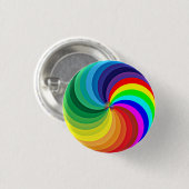 Regenboogkleurige Mandala-46556 Ronde Button 3,2 Cm (Voorkant /achterkant)