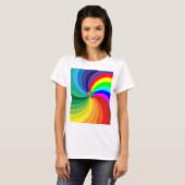 Regenboogkleurige Mandala-46556 T-shirt (Voorkant volledig)