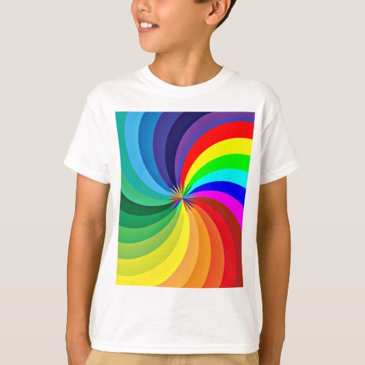 Regenboogkleurige Mandala-46556 T-shirt (Voorkant)