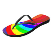 Regenboogkleurige Mandala-46556 Teenslippers (Schuin)