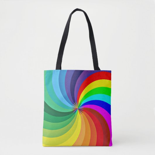 Regenboogkleurige Mandala-46556 Tote Bag (Voorkant)