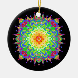 regenboogkleurige Mandala Abstracte Art Cerami Keramisch Ornament
