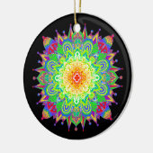  regenboogkleurige Mandala Abstracte Art Cerami Keramisch Ornament (Links)