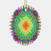  regenboogkleurige Mandala Abstracte kunst Keramisch Ornament (Rechts)