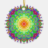  regenboogkleurige Mandala Abstracte kunst Keramisch Ornament (Voorkant)