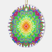  regenboogkleurige Mandala Abstracte kunst Keramisch Ornament (Links)