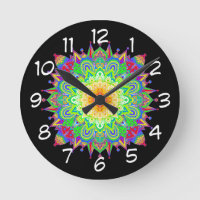  regenboogkleurige Mandala Abstracte kunst