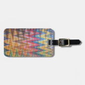 Regenboogkleurige Modern Marbling Swoon patroon Bagagelabel (Voorkant horizontaal)