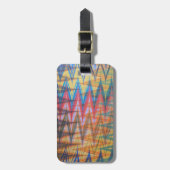 Regenboogkleurige Modern Marbling Swoon patroon Bagagelabel (Voorkant verticaal)