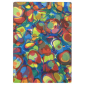 Regenboogkleurige moderne marmering Party patroon Klembord (Achterkant)