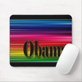 Regenboogkleurige Obama mousepad Muismat (Met muis)
