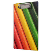 Regenboogkleurige penencils klembord (Links)