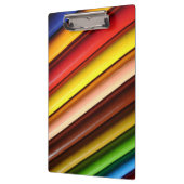 Regenboogkleurige penencils klembord (Links)