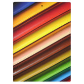 Regenboogkleurige penencils klembord (Achterkant)