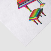 Regenboogkleurige piano tissuepapier (Detail)