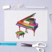 Regenboogkleurige piano tissuepapier (Craft)