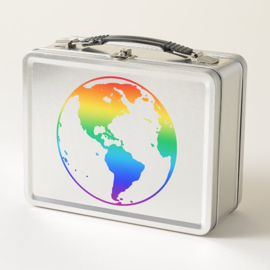 Regenboogkleurige planeet aarde (Voorkant)