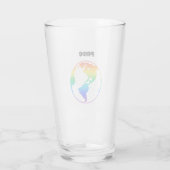 Regenboogkleurige planeet aarde glas (Achterkant)
