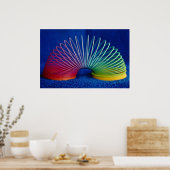 Regenboogkleurige slinkachtige speelgoed poster (Keuken)