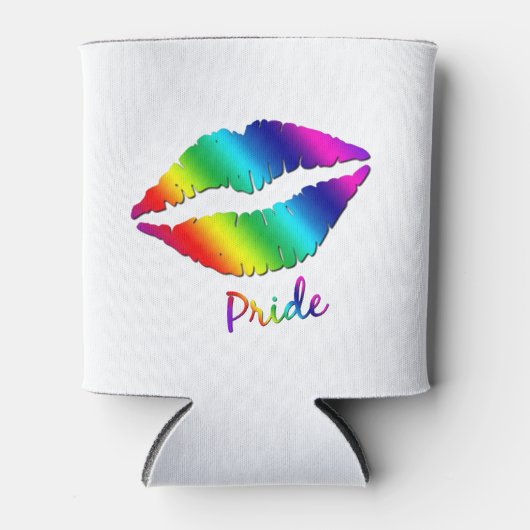 regenboogkleurige spoelen blikjeskoeler (Voorkant)