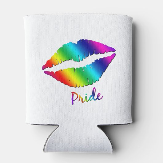 regenboogkleurige spoelen blikjeskoeler (Achterkant)