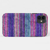 Regenboogkleurige stripes gegraveerde texturen 3 Case-Mate iPhone case (Achterkant (horizontaal))
