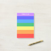 Regenboogkleurige strips om te doen post-it® notes (Op bureau)