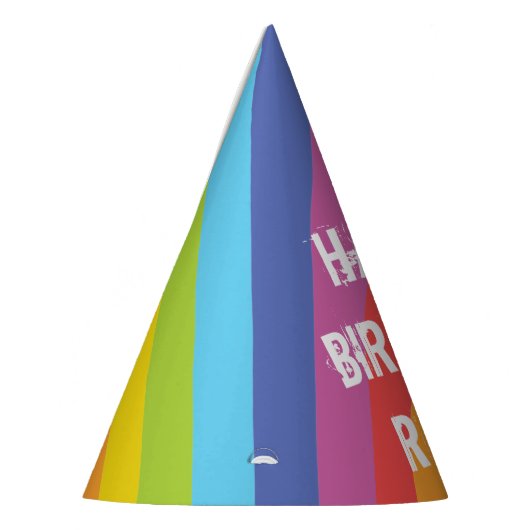 Regenboogkleurige strips voor papier feesthoedjes (Links)