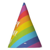 Regenboogkleurige strips voor papier feesthoedjes (Rechts)