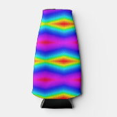 regenboogkleurige stropdas flesjeskoeler (Voorkant)