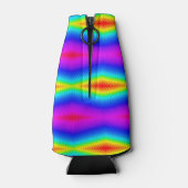 regenboogkleurige stropdas flesjeskoeler (Achterkant)