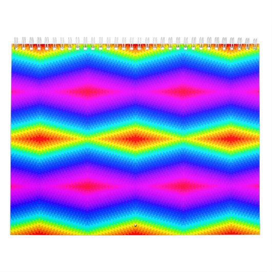 regenboogkleurige stropdas kalender (Hoes)