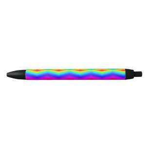 regenboogkleurige stropdas zwarte inkt pen
