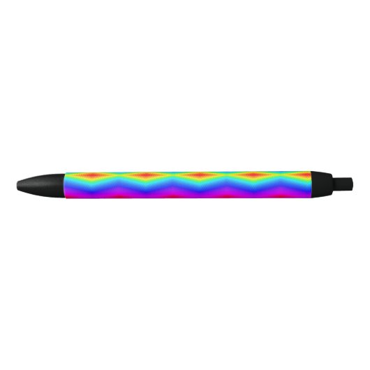 regenboogkleurige stropdas zwarte inkt pen (Voorkant)