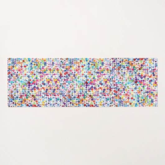  regenboogkleurige verfdruppels yogamat (Achterkant (horizontaal))