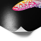 Regenboogkleurige vlinders foto afdruk (Hoek)