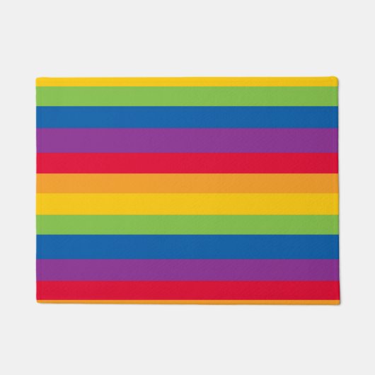 Regenboogkleurstaven Deurmat (Voorkant)
