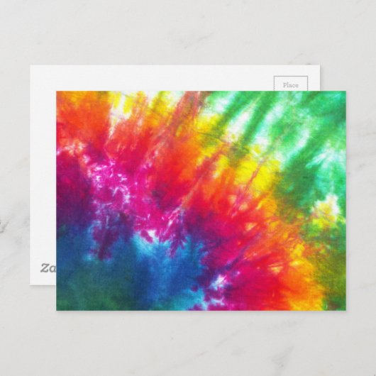 Regenboogkleurstof Stropdas-kleurstof Briefkaart (Voorkant / Achterkant)