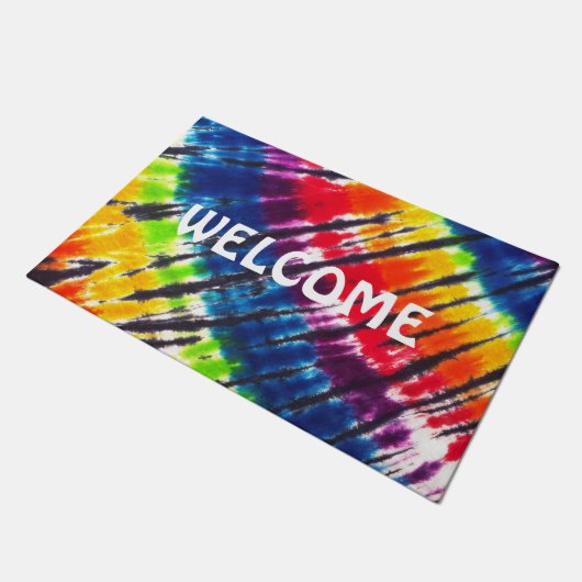 Regenboogkleurstof Stropdas-kleurstof Deurmat (Schuin)