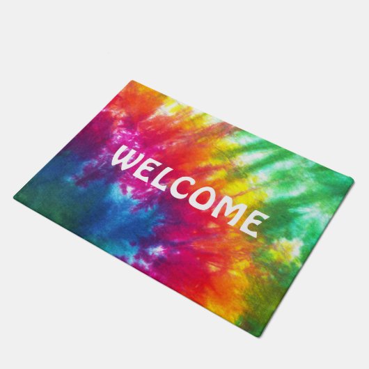 Regenboogkleurstof Stropdas-kleurstof Deurmat (Schuin)