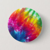 Regenboogkleurstof Stropdas-kleurstof Ronde Button 5,7 Cm (Voorkant)