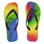 Regenboogkleurstof Stropdas-kleurstof Teenslippers (Voetbed)