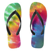 Regenboogkleurstof Stropdas-kleurstof Teenslippers (Voetbed)